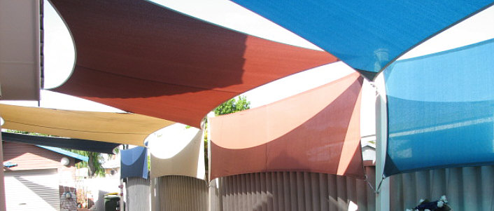 Multi coloured sails image