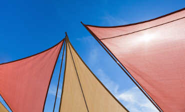 Multi coloured sails image